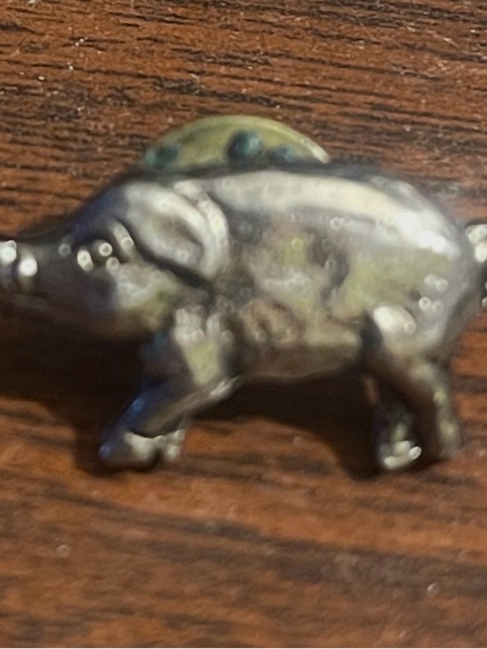 Vintage Pig Shaped Metal Pin